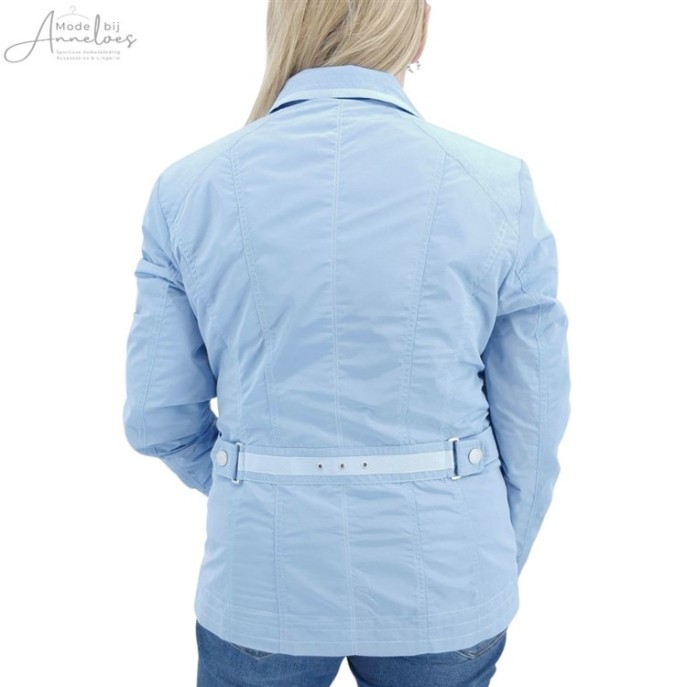 Barbara Lebek zomerjas streepjes licht blauw